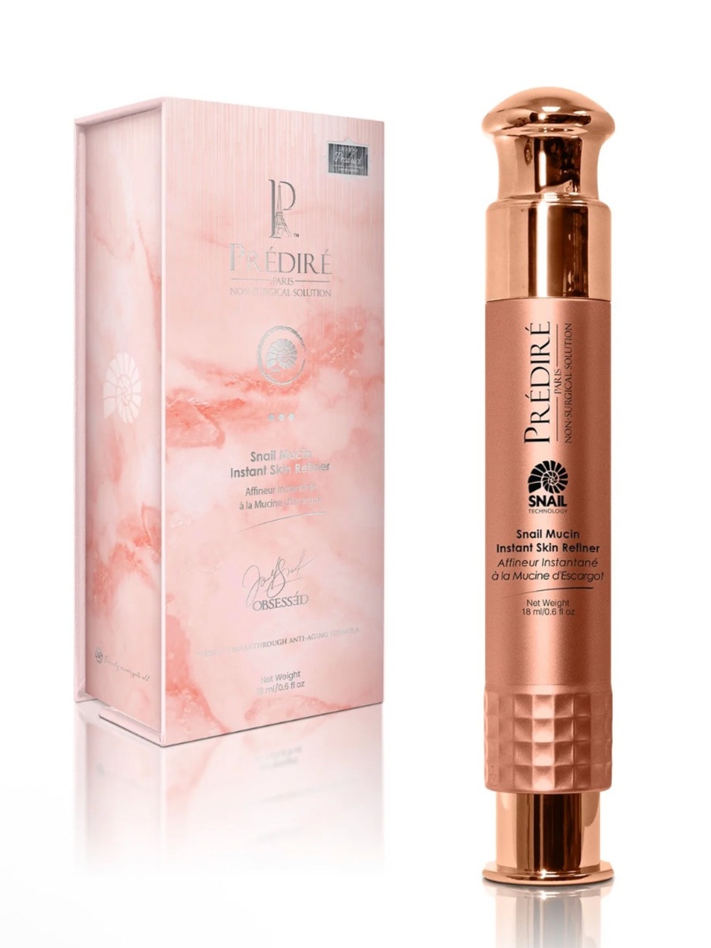 Prédiré Snail Mucin Instant Skin Refiner - Rose Gold Serum
